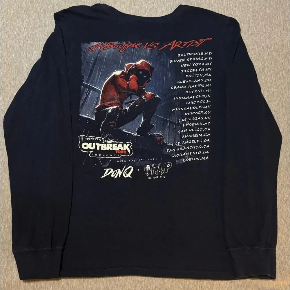 **Hard to Find** A Boogie Vs. Artist Long Sleeve Tee on the Nike Label - Picture 3 of 5